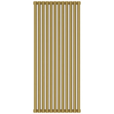 Радиатор трубчатый Сунержа Эстет-00, 12 секций, боковое подключение, цвет матовое золото, 032-0332-1212