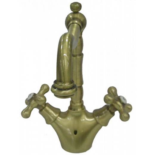 Смеситель для умывальника LaTorre Leonardo 23702 RE BR бронзовый