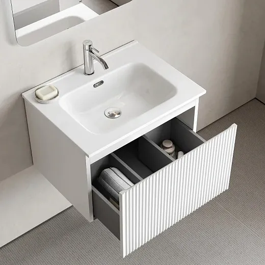 Тумба под раковину Sancos SNOB R 1.0, SNR1.060W, 60 см, подвесная, Bianco