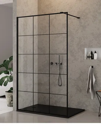 Душевая перегородка walk-in New Trendy NEW MODUS BLACK 90x200 (var 8)