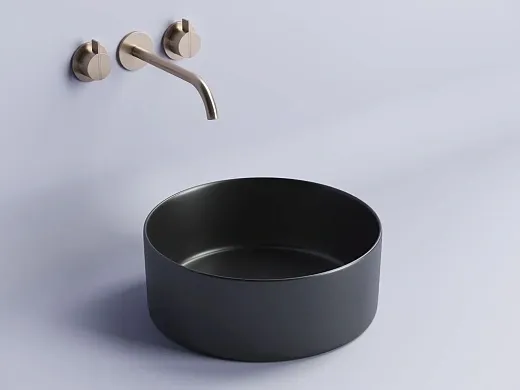 Умывальник Ceramicanova Element CN6032MB 35.8х35.8х13.7см накладной круглый без перелива, CN6032MB