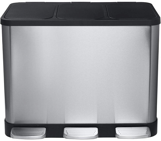 Мусорное ведро Bemeta Home 104315262 с педалью матовая сталь