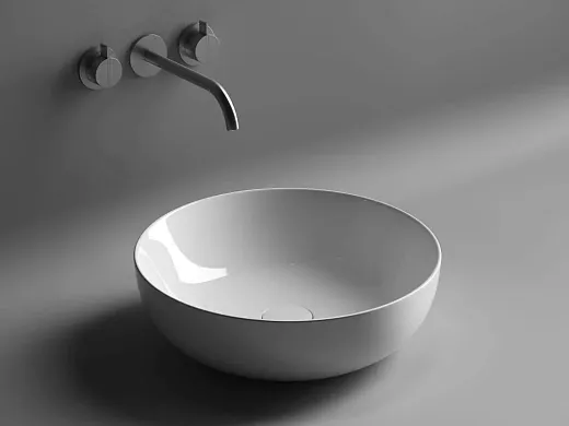 Раковина Ceramicanova Element CN5024 42 x 42 x 13 см, накладная, круглая, без перелива, сантехфарфор
