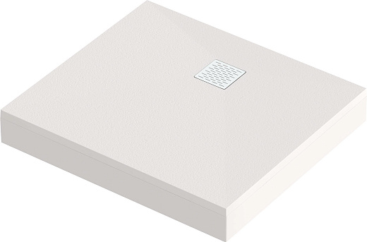 Мраморный душевой поддон Good Door ESSENTIA 2 белый 90х80