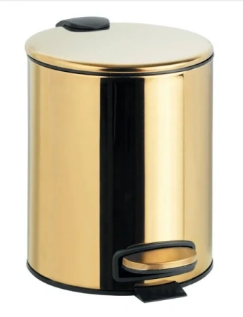 Корзина для мусора Bemeta Brilo 161315010, 5 л, золото глянцевое