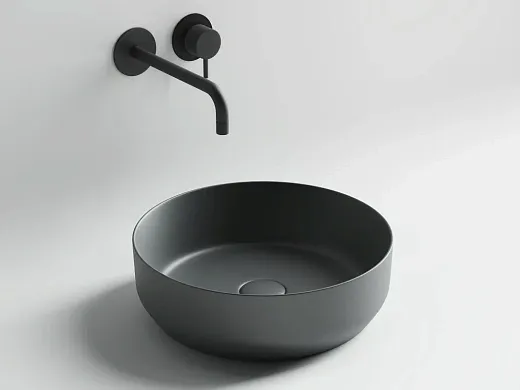 Раковина Ceramicanova Element CN6022MDH 39 x 39 x 12 см, накладная, круглая, без перелива, сантехфарфор