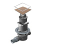 Точечный трап Pestan Confluo Dry 2 Ceramic 10x10 with flange, 13000330 Точечный трап Pestan Confluo Dry 2 Ceramic 10x10 with flange, 13000330