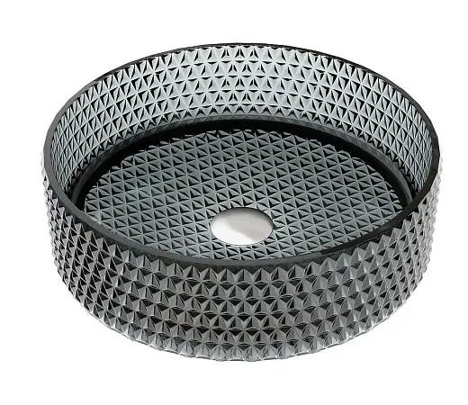 Раковина Ceramicanova Cristal CN6060, 36 см, стекло, цвет черный