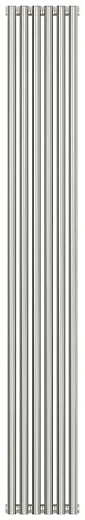 Радиатор стальной трубчатый Сунержа Эстет-11, ширина 30 см, высота 180 см, 6 секций, боковое подключение, хром, 00-0302-1806