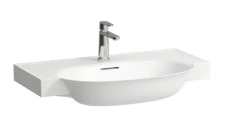 Раковина Laufen The New Classic 8.1385.5.000.104.1, полувстраиваемая, цвет - белый, 80 х 48 х 16.5 см
