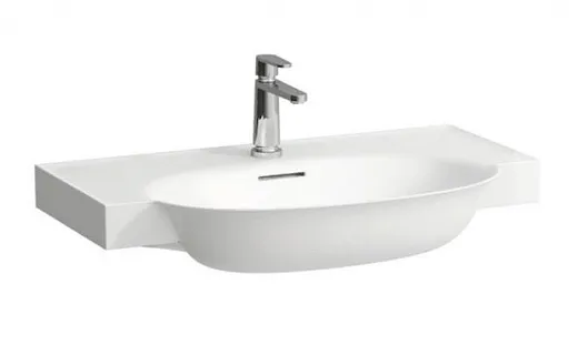 Раковина Laufen The New Classic 8.1385.5.000.104.1, полувстраиваемая, цвет - белый, 80 х 48 х 16.5 см