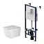 Инсталляция Am.Pm ProC, с безободковым унитазом Ceramicanova Metric Rimless, сиденье микролифт, I012707/CN3007