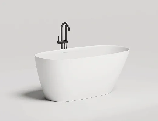Ванна Salini Sofia 102528MF, 150 х 75 см, из искусственного камня S-Stone, цвет белый матовый, покраска по RAL полностью