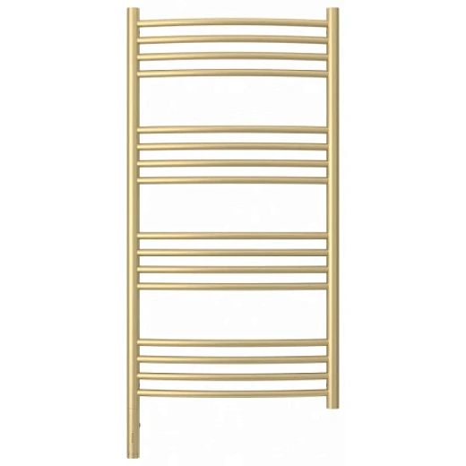 Полотенцесушитель электрический Сунержа Богема 3.0, высота 100 см, ширина 50 см, диммер слева/справа, цвет матовая шампань, 022-5802-1050/022-5803-1050