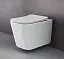 Подвесной безободковый унитаз Ceramicanova Cubic CN1806 Rimless, крышка микролифт, сантехфарфор
