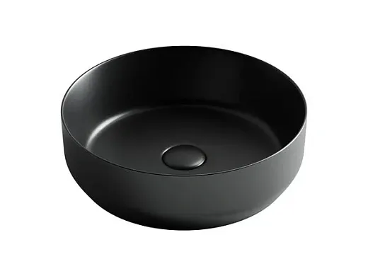 Умывальник Ceramicanova Element CN6022MB 39х39х12см накладной круглый без перелива, CN6022MB