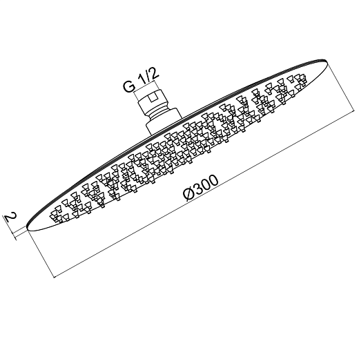 Душевая система AQUAme Siena Slim 003-2 AQM8408BN брашированный никель