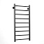 Полотенцесушитель Ростела Виктория нижнее подключение 1/2" 50x100 9 перекладин черный