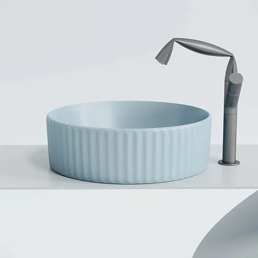 Умывальник Ceramicanova Element CN6057ML 36см сантехфарфор голубой матовый, CN6057ML