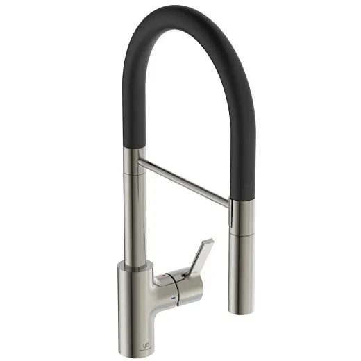 Смеситель для кухонной мойки Ideal Standard GUSTO BD417GN с высоким трубчатым вытяжным изливом R-типа
