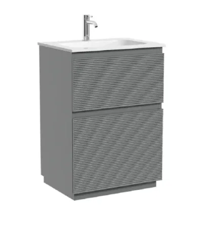 Тумба под раковину Sancos Folk Floor FL60FES, 60 см, напольная, ergraut soft