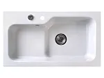 Мойка кухонная Belux SG-REC-HALF-8045 Белый кварц, 4810924266606