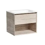 Тумба под раковину Sancos Marmi 1.0 MR1.060EG, 60 см, подвесная, цвет дуб галифакс натуральный