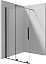 Душевой уголок Deante JASMIN WALK-IN 120x195 стекла прозрачные, профиль черный
