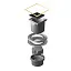 Точечный трап Pestan Confluo Standard Vertical Black Glass Gold, 13000166