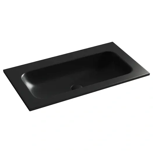 Умывальник Ceramicanova Grace CN7012MBWx 81см сантехфарфор черный матовый (без отв.), CN7012MBWx