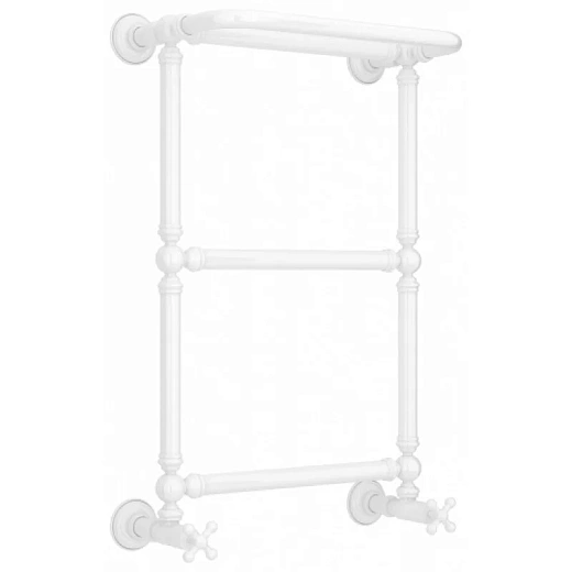 Полотенцесушитель водяной Сунержа Ренессанс 1386 12-0281-6640, 660x400, с полкой, цвет белый