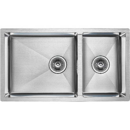 Кухонная мойка Paulmark Gerberg 78/2S Uni PM227844-BS брашированная сталь