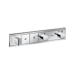 Смеситель для душа Hansgrohe RainSelect 15355000, 2 потребителя, термостатический, хром