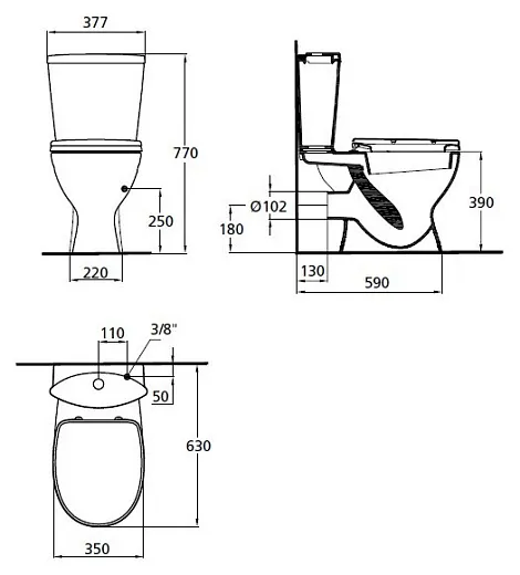 Унитаз-компакт Ideal Standard Oceane Junior W904401