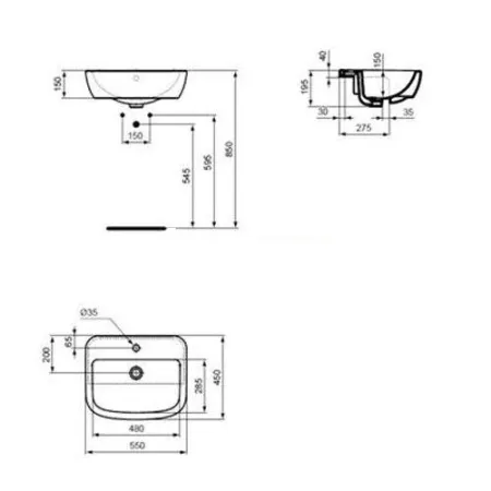 Раковина Ideal Standard Tempo T059001