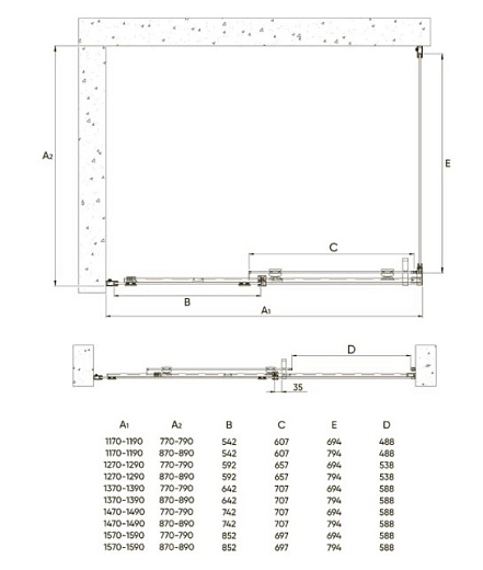 Душевой уголок Veconi Rovigo RV-071 130x90 прозрачные стекла