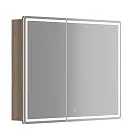 Зеркальный шкаф Sancos Mirror MI100EG, 100 см, с подсветкой, цвет дуб галифакс натуральный