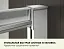 Душевой уголок Good Door Latte R -80-G-WE, 80 х 80 х 185 см, стекло матовое Грейп, белый, ЛА00015