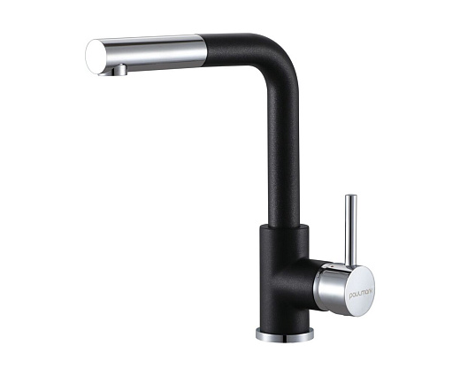 Смеситель для кухни Paulmark Kassel Ka214311-418 чёрный металлик Смеситель для кухни Paulmark Kassel Ka214311-418 чёрный металлик