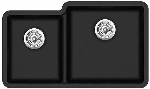 Мойка AquaSanita Arca SQA 230 601 R W black metallic