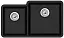 Мойка AquaSanita Arca SQA 230 601 R W black metallic
