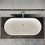 Ванна акриловая VitrA Geo 170 x 80.5 см отдельностоящая+ножки+скрытый сифон, прямоугольная, белая, 65370006000