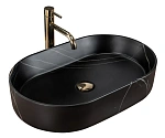Умывальник Rea Nadia 60 Black Stone Matt 61x38,5 черный камень Умывальник Rea Nadia 60 Black Stone Matt 61x38,5 черный камень