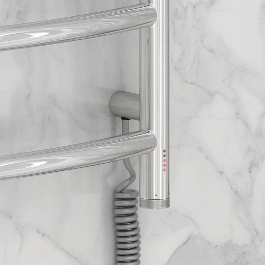 Полотенцесушитель электрический Сунержа Галант 4.0, 500x500, хром, 00-0830-5050/00-0831-5050