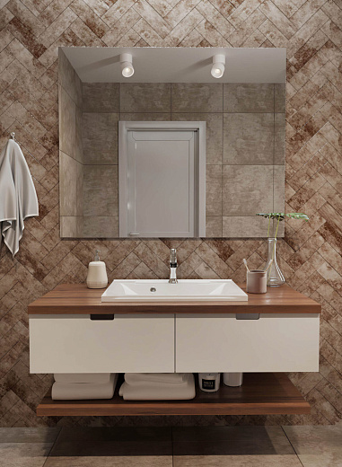 4627173210102 Раковина Madera Milen 75x45 см литьевой мрамор