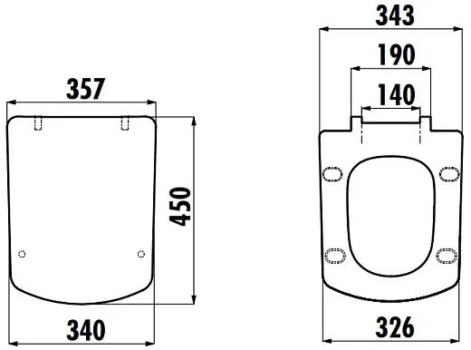 Сиденье с крышкой для унитаза Lara (Duroplast, soft-close), белый, KC1603.01.0000E