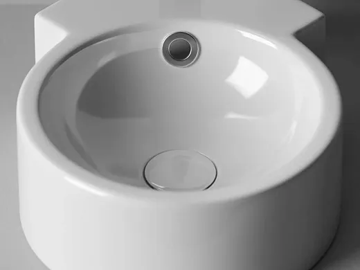 Умывальник Ceramicanova Element CN5019 31х41х12.5см угловой с переливом, CN5019