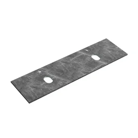 Столешница Sancos TT160A1X, 160 см, 2 отверстия под смеситель, керамогранит, цвет Black Sky
