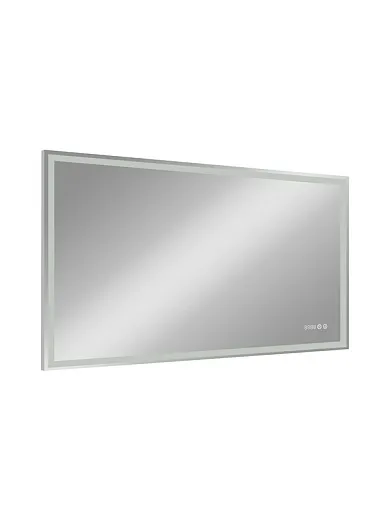 Зеркало Континент Mercury 1200x700 часы, антизапотевание ЗЛП690