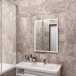 Зеркало Континент Frame White LED 600x800